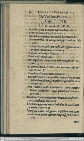 [Cap. VII.] De Vestibus Pauperis