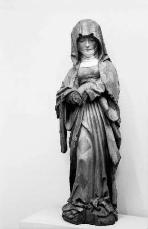 Freiburg: Augustinermuseum, Maria, von einer Verkündigungsgruppe, Oberrhein