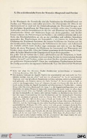 X. Die architektonische Form der Westseite: Haupstadt und Provinz