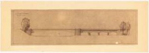 Umbau der Werra-Brücke bei Hedemünden Schinkelwettbewerb 1943: Ansicht 1:200