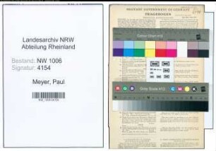 Entnazifizierung Paul Meyer , geb. 08.02.1901 (Buchhalter)