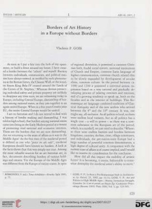 Borders of Art History in a Europe without borders