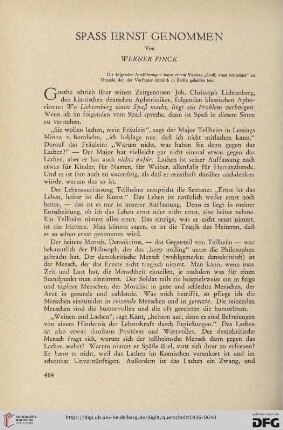 16: Spass ernst genommen