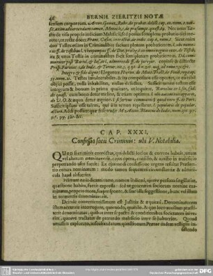 Cap. XXXI. Confessio socii Criminis: Ubi V. Notabilia