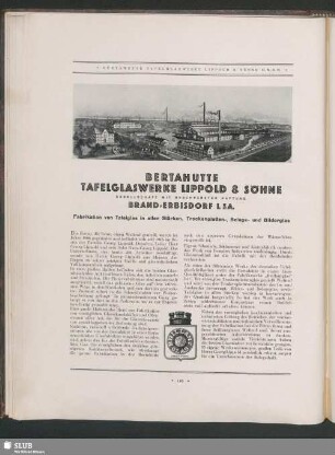Bertahütte Tafelglaswerke Lippold & Söhne