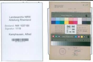 Entnazifizierung Alfred Kamphausen , geb. 16.06.1890 (Syndikus)