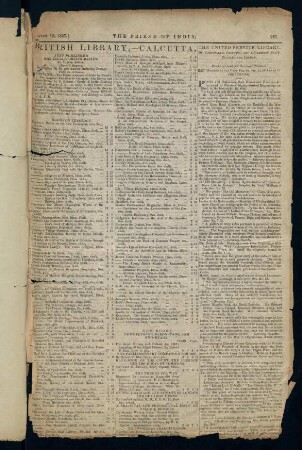 Pages of The Friend Of India
