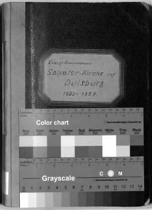 Salvatorkirche (reformiert): Beerdigungen 1853 - 1857