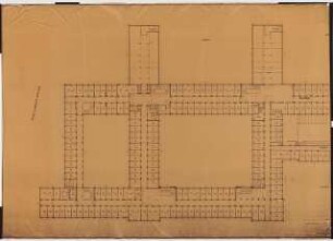 Reichsluftfahrtministerium, Berlin: Teilgrundriss V3-5/L3-5/Q3-5 1:100 (5. OG)