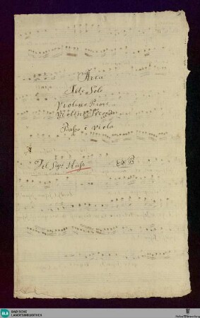 Jesu dulcis memoria - Don Mus.Ms. 634 : A, strings; B|b; MülH deest