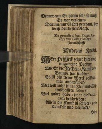Herr Pescheck zeiget ...