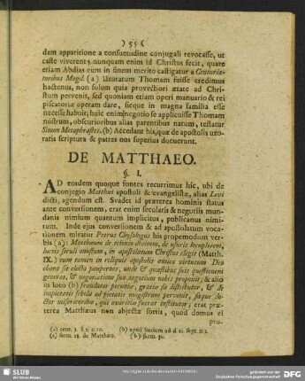 De Matthaeo
