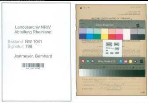 Entnazifizierung Bernhard Jostmeyer , geb. 06.02.1898 (Schmied)