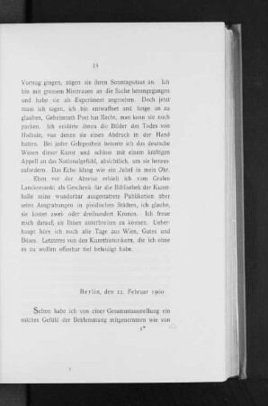 Berlin, den 22. Februar 1900