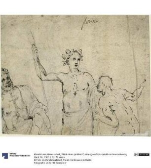 Stück eines (antiken?) Wandgemäldes (nicht von Heemskerck)