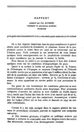 169-174, Rapport: Quelques renseignements sur la prophylaxie criminelle en Suéde