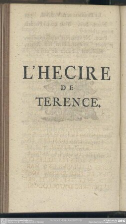 L'Hecire De Terence