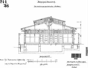 Oberndorf (Neckar): Verwaltungsgebäude - Anbau / Querschnitt c-d Nebengeb. Anbau