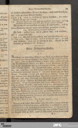 Kurze Religionsgeschichte.