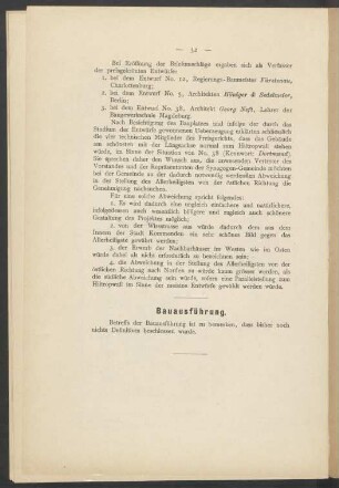 Bericht des Preisgerichts (Fortsetzung)