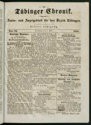 329-348, 1. Mai (Nr. 83) - 6. Mai (Nr. 87)