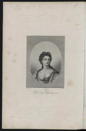 Osterhausen, Henriette von ( Mätresse August d. Starken 1721-1722) Abb. nach S.272 aus: Griesinger, Carl Theodor: Die Maitressenwirthschaft in Deutschland im 17. u. 18. Jahrhundert - 1 : Der Hof von Dresden Dresden. 1847. Dresden: SLUB 2006 8 041263