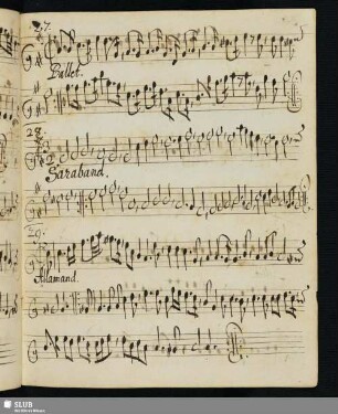 29. Horn, Johann Caspar: Allemandes
