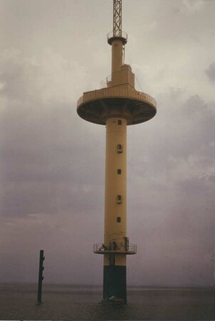 Aufbau der Radarstation "Wurster Arm"/Unterweser