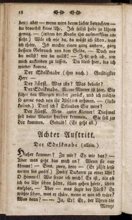 Achter Auftritt. Der Edelknabe (allein).