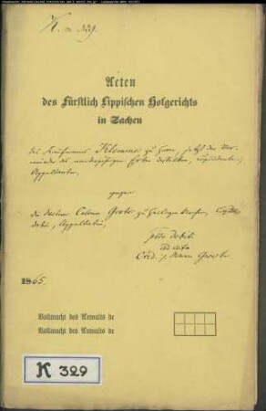 Kaufmann Klemme zu Horn (Vorm. der minderjährigen Erben) gegen Witwe Grote in Heiligenkirchen - Schulden/Ansprüche