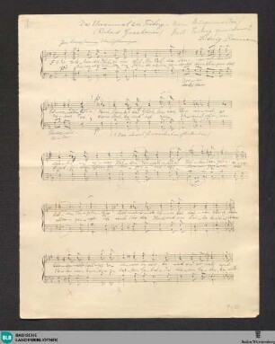 Das Ehrenmal zu Triberg - Mus. Hs. 1394,35 : Coro maschile; F