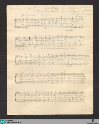Das Ehrenmal zu Triberg - Mus. Hs. 1394,35 : Coro maschile; F