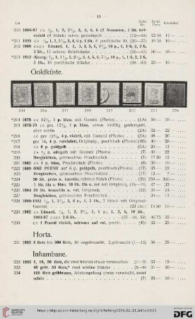 Goldküste (Nr. 214-230)