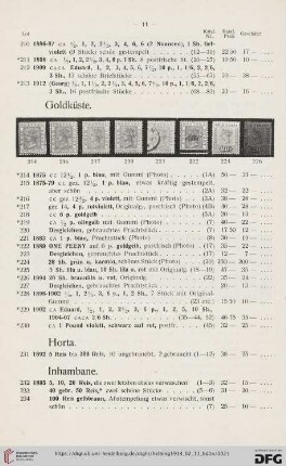 Goldküste (Nr. 214-230)