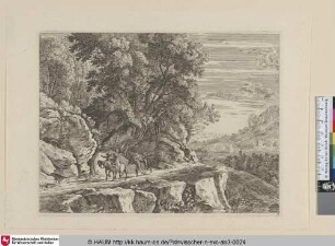[Landschaft mit Reitern]