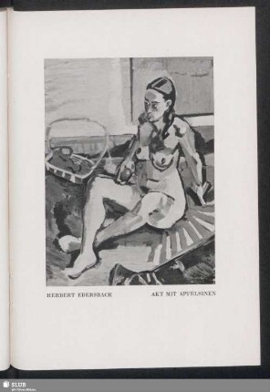 Herbert Ebersbach: Akt mit Apfelsinen