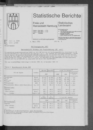 Bauhauptgewerbe 1992 : Lfd. Nr. 8
