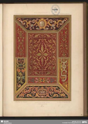 Gewebemuster. Ornamente spanischer Stickereien