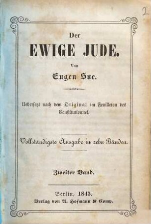 Der Ewige Jude, Zweiter Band