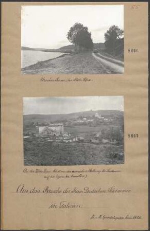 An der Zlota Lipa: Blick von der rußischen Stellung bei Zastawcze auf die Eigene bei Zawatow.)