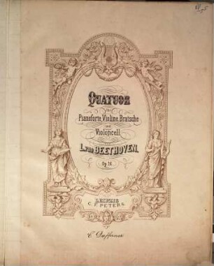 Quatuor für Pianoforte, Violine, Bratsche und Violoncell : op. 16
