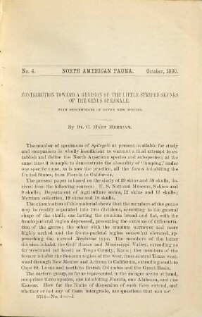 North American fauna, 4