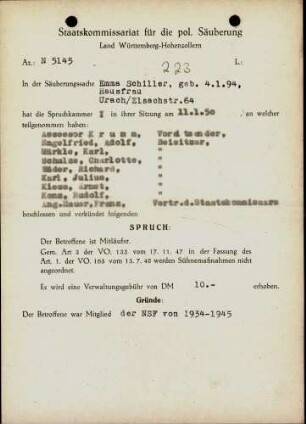 Schiller, Emma