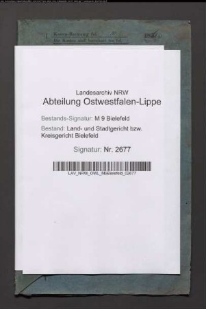 Erblasser: Walkenforth, Anna Maria: Testament