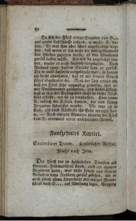 Funfzehntes Kapitel. Sonderbarer Traum. Kaiserlicher Rekrut. Flucht nach Jena.