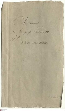 Testament Landgraf Ludwigs VI. von Hessen-Darmstadt