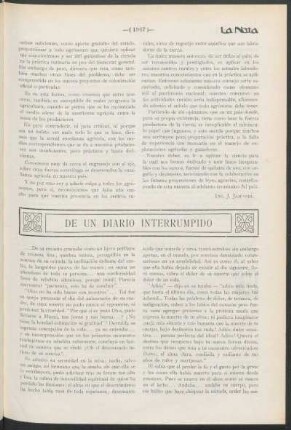 De un diario interrumpido