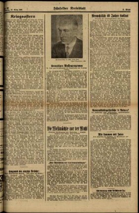 Zweite Ausgabe vom Samstag, den 23. März 1940.