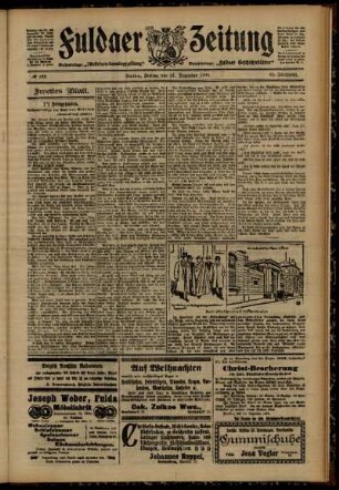 Zweite Ausgabe vom Freitag, den 21. Dezember 1906.
