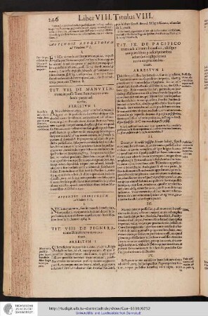 Liber VIII. Titulus VIII.